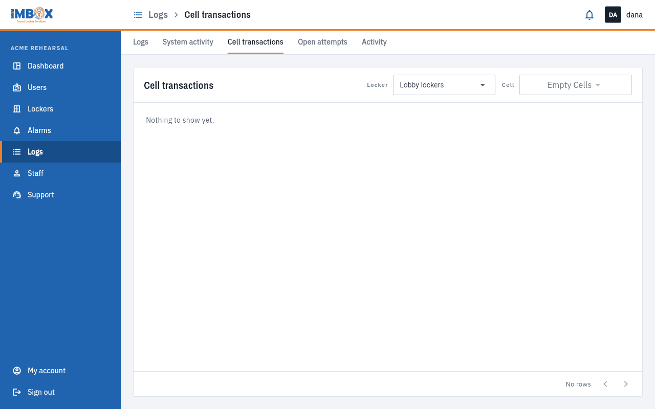 Cell transactions